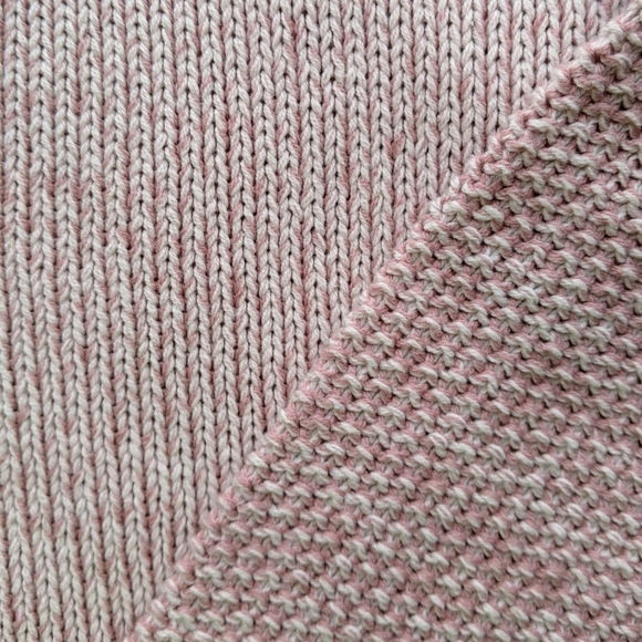 Rebecca Minkoff Sweater Cotton Knit Bateau & V-Neck Reversible Twist Pink L NWT - Picture 10 of 16